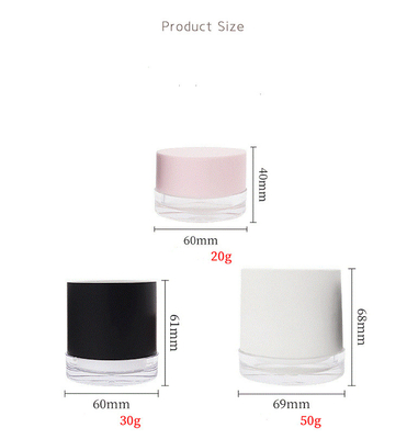 High-grade acrylic 30/50g round bottle scrub cream bottle face cream bottle