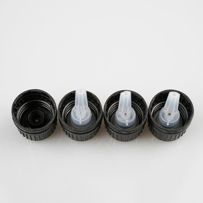 18/410 20/410 plastic orifice reducer tamper Cap for essential oil bottle, tamper resistant cap with stopper dropper