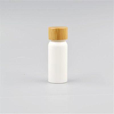 Plastic 100% PLA biodegradable cosmetic packaging 30g50g100g compostable bottle with bamboo cap