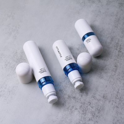 Cosmetic bottle OEM 50ml 70ml 100ml Round Pill Capsule Shape Essence 50G Cream Jar PET Cosmetics Set Lotion Bottle