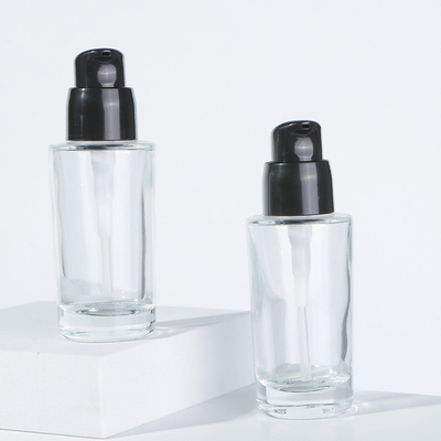 Cosmetic round square rectangle Violet matte black 30 50 100ml fragrance oil glass perfume bottle with spray pump cap