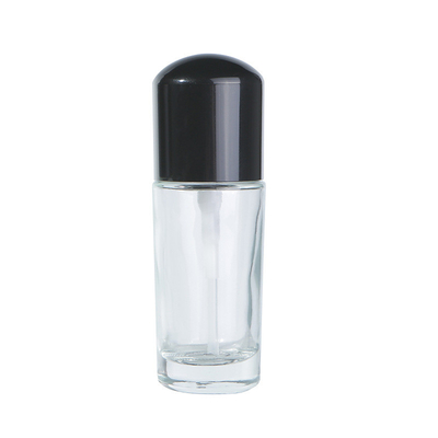 Cosmetic round square rectangle Violet matte black 30 50 100ml fragrance oil glass perfume bottle with spray pump cap