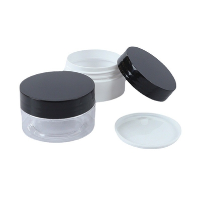 PET plastic jars with lids food grade, cosmetic packaging cream jar plastic screw lid