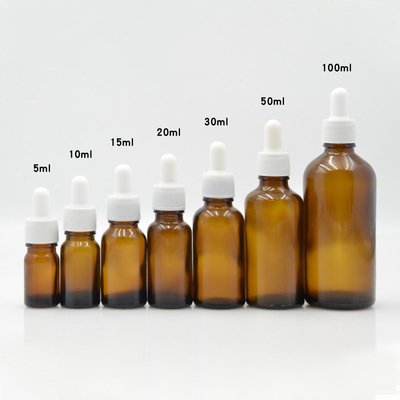 5Ml 10Ml 15Ml 20Ml 30Ml 50Ml 100Ml Matte Amber Essential Oil Glass Bottles With Copper Dropper