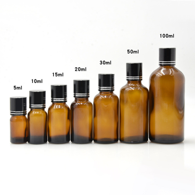 5Ml 10Ml 15Ml 20Ml 30Ml 50Ml 100Ml Matte Amber Essential Oil Glass Bottles With Copper Dropper