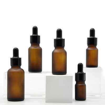 5Ml 10Ml 15Ml 20Ml 30Ml 50Ml 100Ml Matte Amber Essential Oil Glass Bottles With Copper Dropper