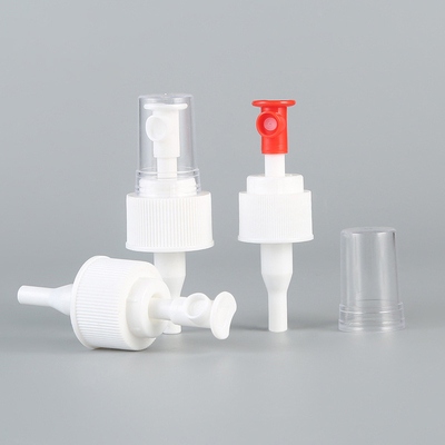 18mm 20mm 24mm 28mm clear and white plastic/aluminium fine mist sprayer with cap, sprayer pump with cap