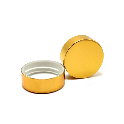Custom Bottles Caps 38mm 40mm 42mm 53mm 58mmAnodized UV coated golden silver caps and lids for cosmetics  bottle and Jar