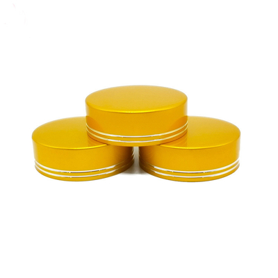 Custom Bottles Caps 38mm 40mm 42mm 53mm 58mmAnodized UV coated golden silver caps and lids for cosmetics  bottle and Jar