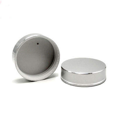 Custom Bottles Caps 38mm 40mm 42mm 53mm 58mmAnodized UV coated golden silver caps and lids for cosmetics  bottle and Jar