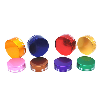 Custom Bottles Caps 38mm 40mm 42mm 53mm 58mmAnodized UV coated golden silver caps and lids for cosmetics  bottle and Jar