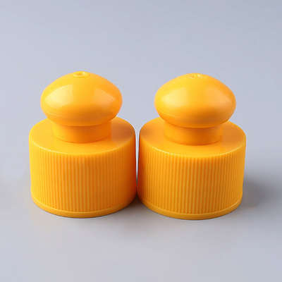Plastic Round 24/410 28/410 Push Pull Orange Caps for Bottle