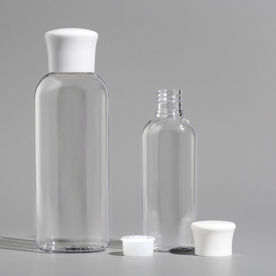30ml 50ml 120ml 150ml 200ml300ml500ml transparent round PET Rose essential oil bottle pure dew bottle with plastic cap