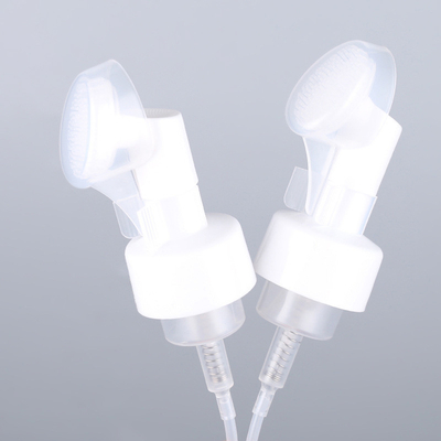 100ml 120ml 150ml 200ml white plastic shampoo cleanser sanitizer container mousse foam pump bottle with brush