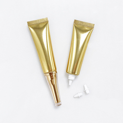 10ml 20ml 30ml 50ml hot sale applicator tube, Eye Cream tube With electroplate golden tube