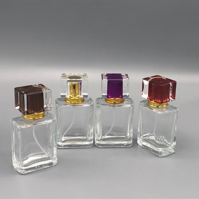 Luxury Wholesale Unique Vintage Refillable 5ml 10ml  30ml 50ml  100ml  Square Spray Glass Packaging Perfume Bottle
