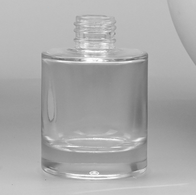 Transparent/Frosted Super Thick Bottom Flat Shoulder Round 30ml Serum Essence Pump Dropper Glass Bottles