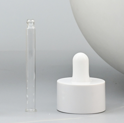 Transparent/Frosted Super Thick Bottom Flat Shoulder Round 30ml Serum Essence Pump Dropper Glass Bottles