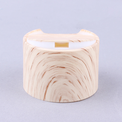 Bamboo Wood Grain Water Transfer Printing Disc Top Cap Lotion Bottle Conditioner Cosmetics Bottle Cap
