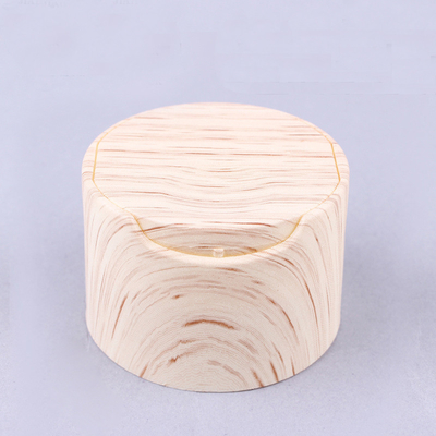 Bamboo Wood Grain Water Transfer Printing Disc Top Cap Lotion Bottle Conditioner Cosmetics Bottle Cap