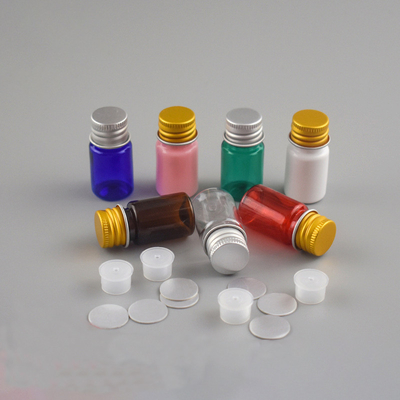 3ML 5ML Mini PP Multi-function Essential Oil Sample Dropper Bottles with Aluminum Cap Reagent Drop Pipette Bottle