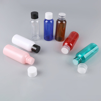 30ml 50ml 100ml Round Bottle Amber/Blue/Transparent/ White PET Essential Oil Perfume / Screw Cap and plug