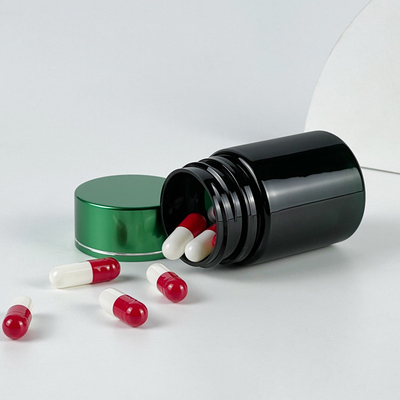 55cc Amber PET Pharmaceutical Pill Bottle With Screw Cap With Pressure Sensitive Liner