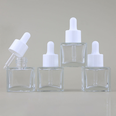 5ML30ML50ML Essence Bottle Square Cover Square Bottle Perfume Separately Bottled Glass Drop Stick Essential Oil Bottle