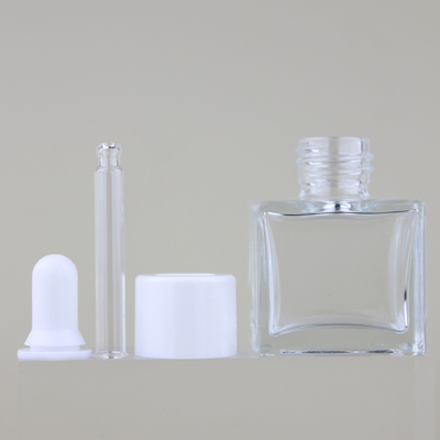 5ML30ML50ML Essence Bottle Square Cover Square Bottle Perfume Separately Bottled Glass Drop Stick Essential Oil Bottle