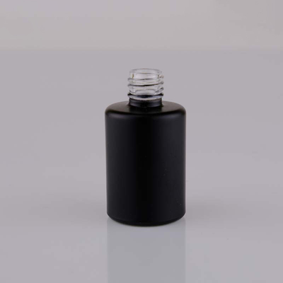 1/2oz Black/ White Glass Nail Polish Bottle
