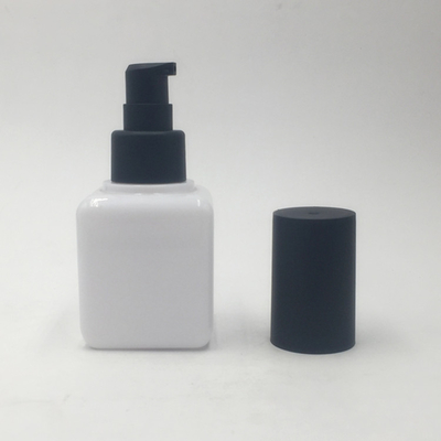 Square White Porcelain Glass Lotion Pump Bottles Hand Soap Dispenser Lotion Dispenser for Essential Oil Lotion Soap