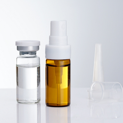 Amber Glass With 20mm Snap Top Pump For Reagent Sample Bottle, Lyophilized Powder Bottle, Perfume Bottle