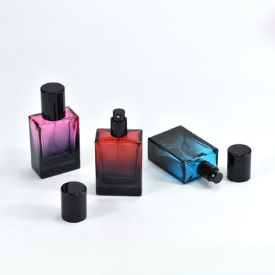 20ml 30ml 50ml 100ml Perfume Bottles, Spray Mister, Multiple Colors, Square Bottle, Custom Color Gradient