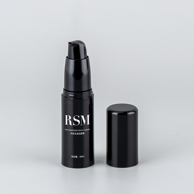 20ml 30ml 40ml 50ml Empty all black frosted airless lotion pump bottle PP airless pump black Cosmetic refillable Jar