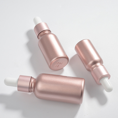 1pc Rose Gold Glass Essential Oil Dropper Bottles 10ML 15ML 30ML 50ML 100ML Empty Cosmetic Packaging Perfume Bottles