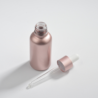 1pc Rose Gold Glass Essential Oil Dropper Bottles 10ML 15ML 30ML 50ML 100ML Empty Cosmetic Packaging Perfume Bottles