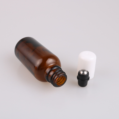 Essential Oil Roller Inserts Kit, Stainless Steel Roller Balls and Black Bottle Cap for 5/15ml Essential Oils Bottles