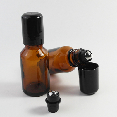 Essential Oil Roller Inserts Kit, Stainless Steel Roller Balls and Black Bottle Cap for 5/15ml Essential Oils Bottles