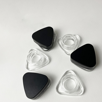 SAMPLE 5mL/10ml/15ml/30ml/50ml Triangle Premium Glass Concentrate Jar Child Safe - Opaque or Clear