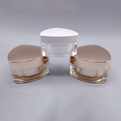 10g 15g 30g 50g Triangle Acrylic Plastic Lotion Jar Container with Screw Cap