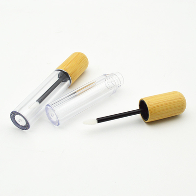 Empty eco friendly 5ml 6ml bamboo lipgloss lipstick tube for cosmetic Container