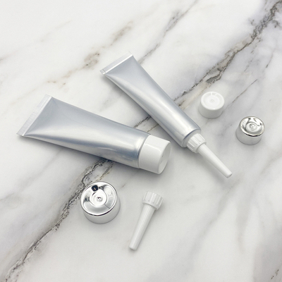 Silver / Gold Nozzle Tip With Screw Cap For Moisturizer Cream Tube 15ml ~ 75ml. (0.508oz ~ 2.536oz)