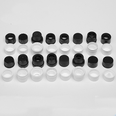 Ribbed Plastic Tamper Evident Cap 18mm With Insert For Essential Oil Bottle