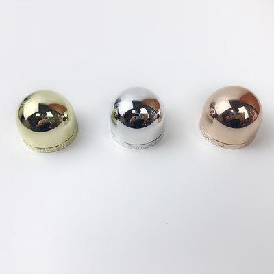 24mm Gold Silver UV Plating Golden Ball Shape Plastic Screw Cap For Shampoo Cosmetics