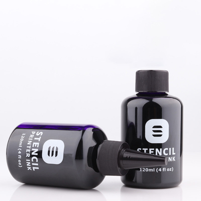 120 ML 4 fl oz LDPE PLASTIC OPAQUE SOLID BLACK LIGHTPROOF PLASTIC BOTTLE