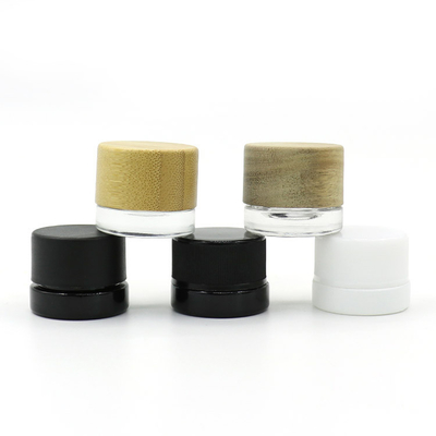 3.5g Glass bottle + Bamboo/PP Anti Theft Lid