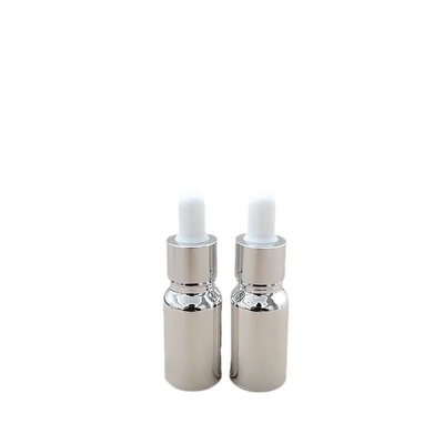 Silver Coated Glass Essence Oil Perfume Bottles Liquid Reagent Pipette Dropper Bottle 10ml 15ml 20ml 30ml 50ml