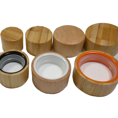 Natural bamboo Lid，Bamboo Tamper-Evident less Lid With Liner