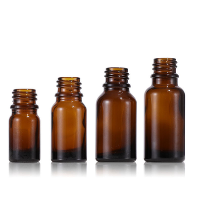 0.5 oz 10ml 15ml 30ml Amber Glass Euro Bottle - 18 mm Amber Glass Aromatherapy