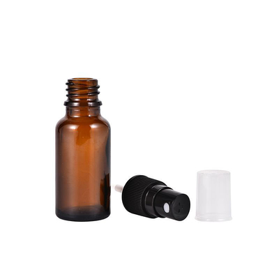 Empty Amber Glass Boston Round Bottles 1oz / 30ml translucent amber glass spray bottle